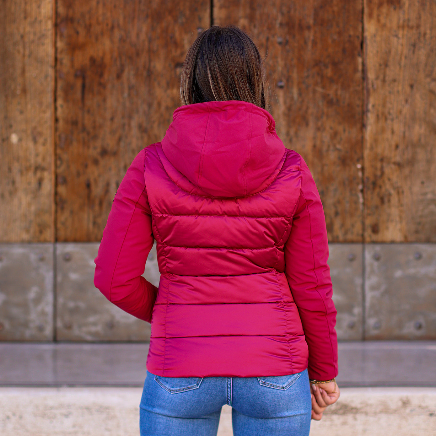 Piumino doppio tessuto maniche corto  YES ZEE