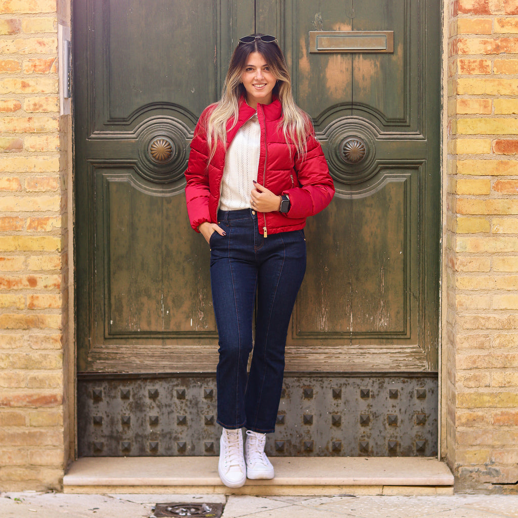 Piumino cropped YES ZEE