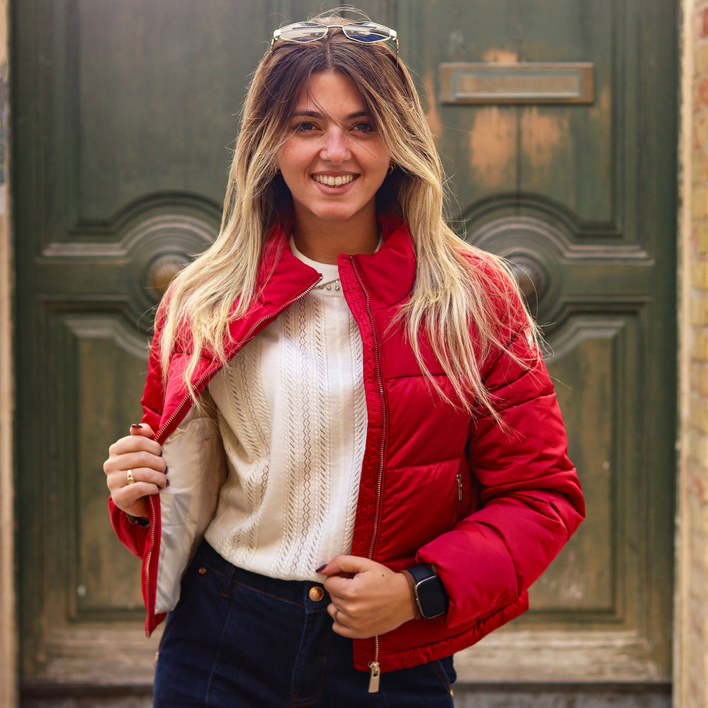 Piumino cropped YES ZEE