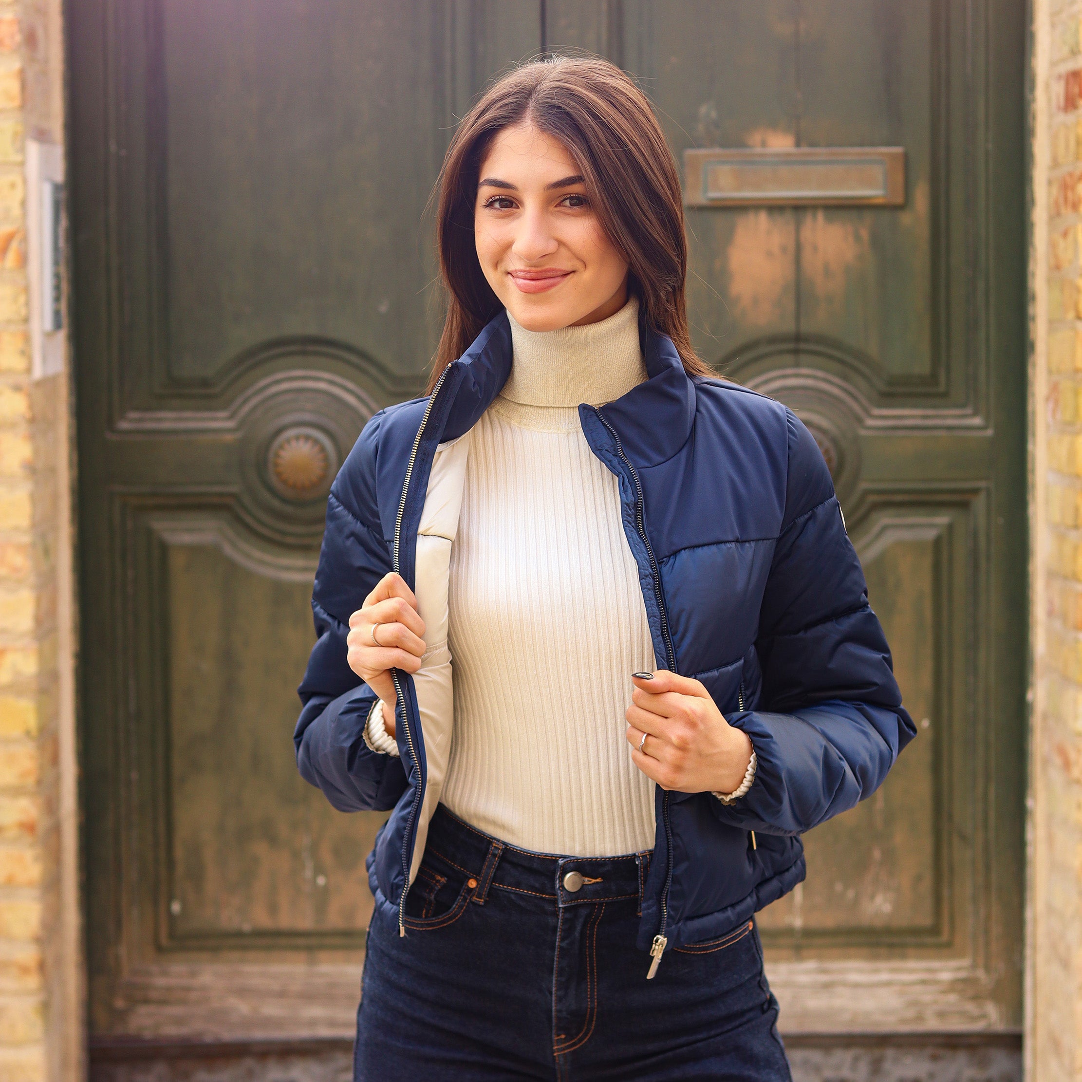 Piumino cropped YES ZEE