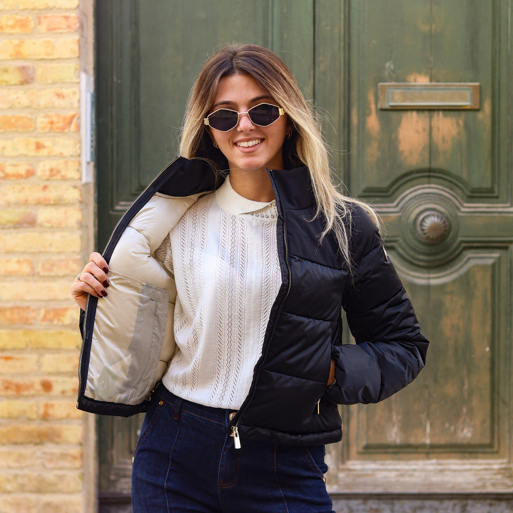 Piumino cropped YES ZEE