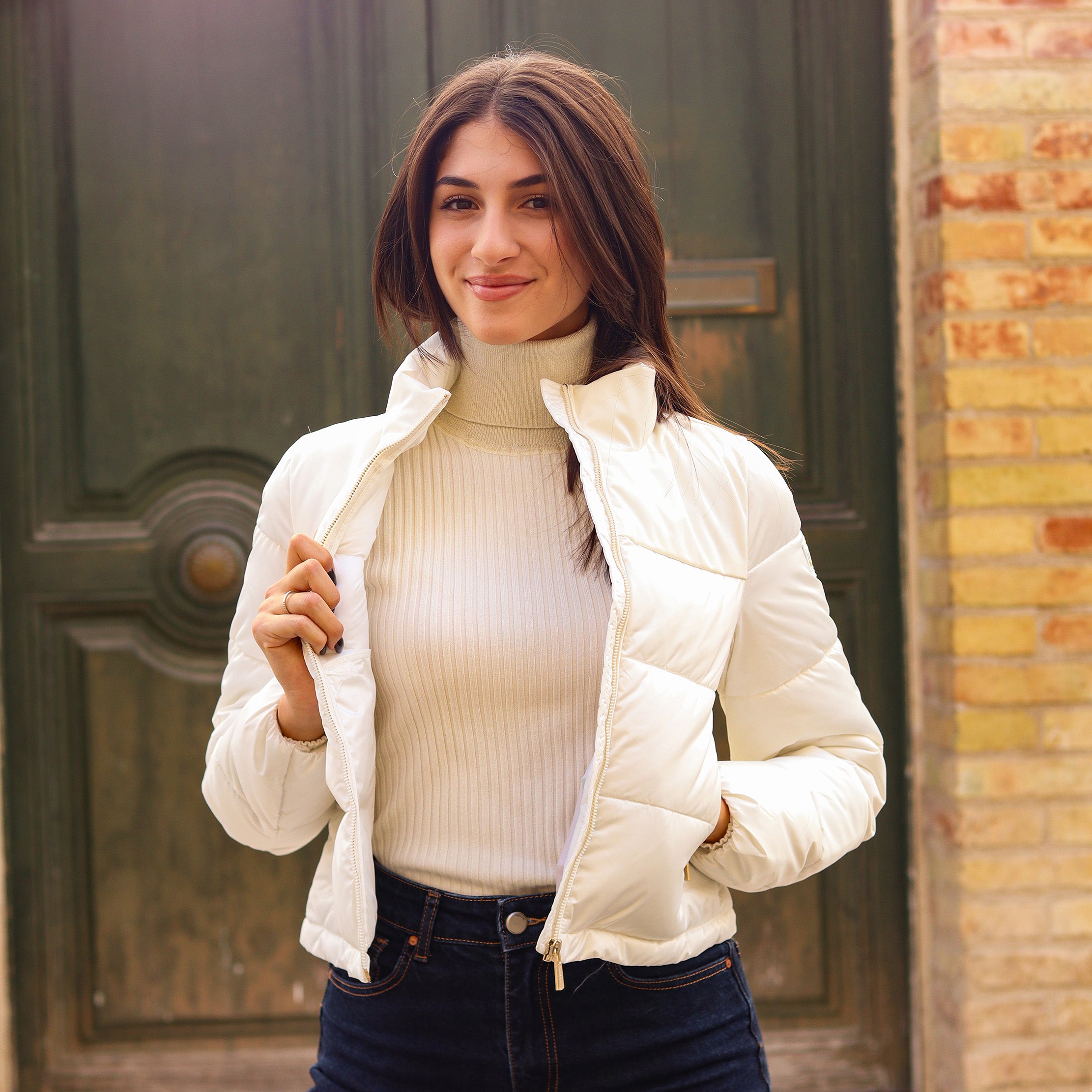 Piumino cropped YES ZEE