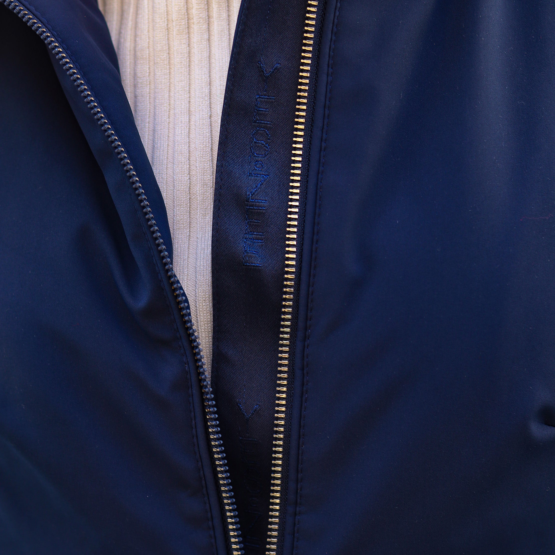 piumino liscio CORTO BLU