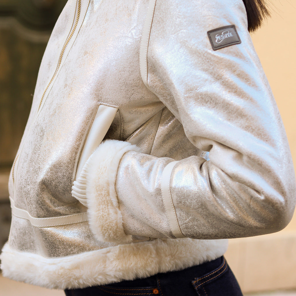 montone con cappuccio CHAMPAGNE