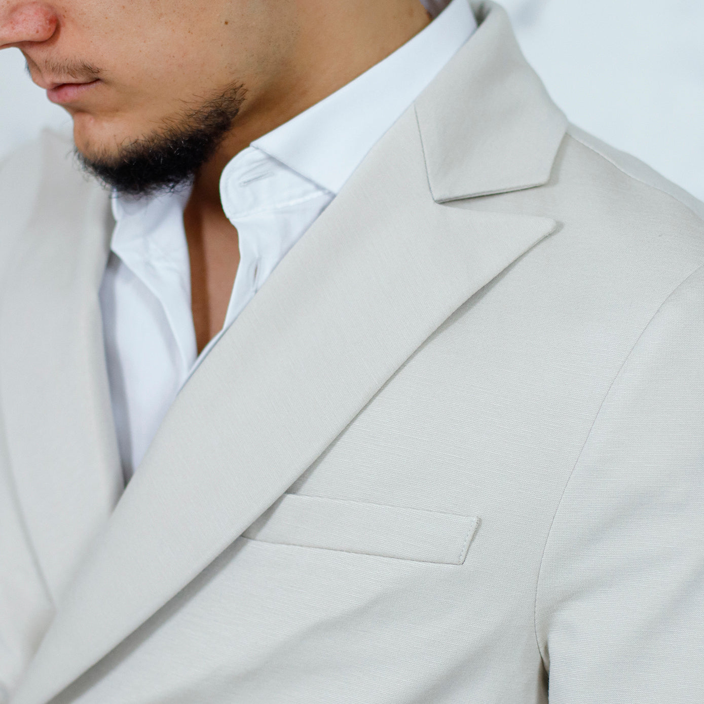 Giacca doppio petto beige MADE IN ITALY