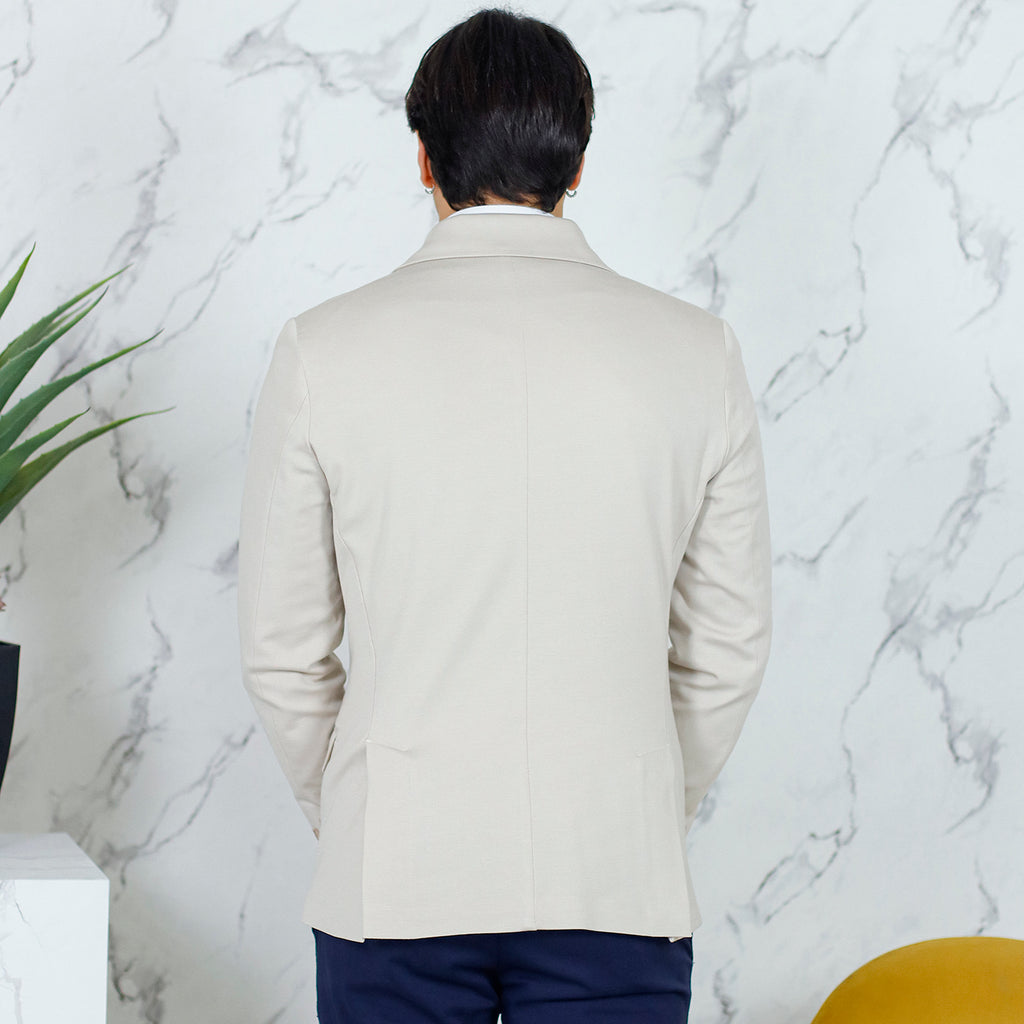 Giacca doppio petto beige MADE IN ITALY