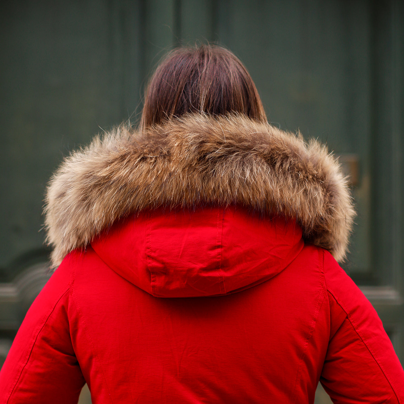 Parka Simil Woorlich Special Price Pelliccia GRANDE Rosso