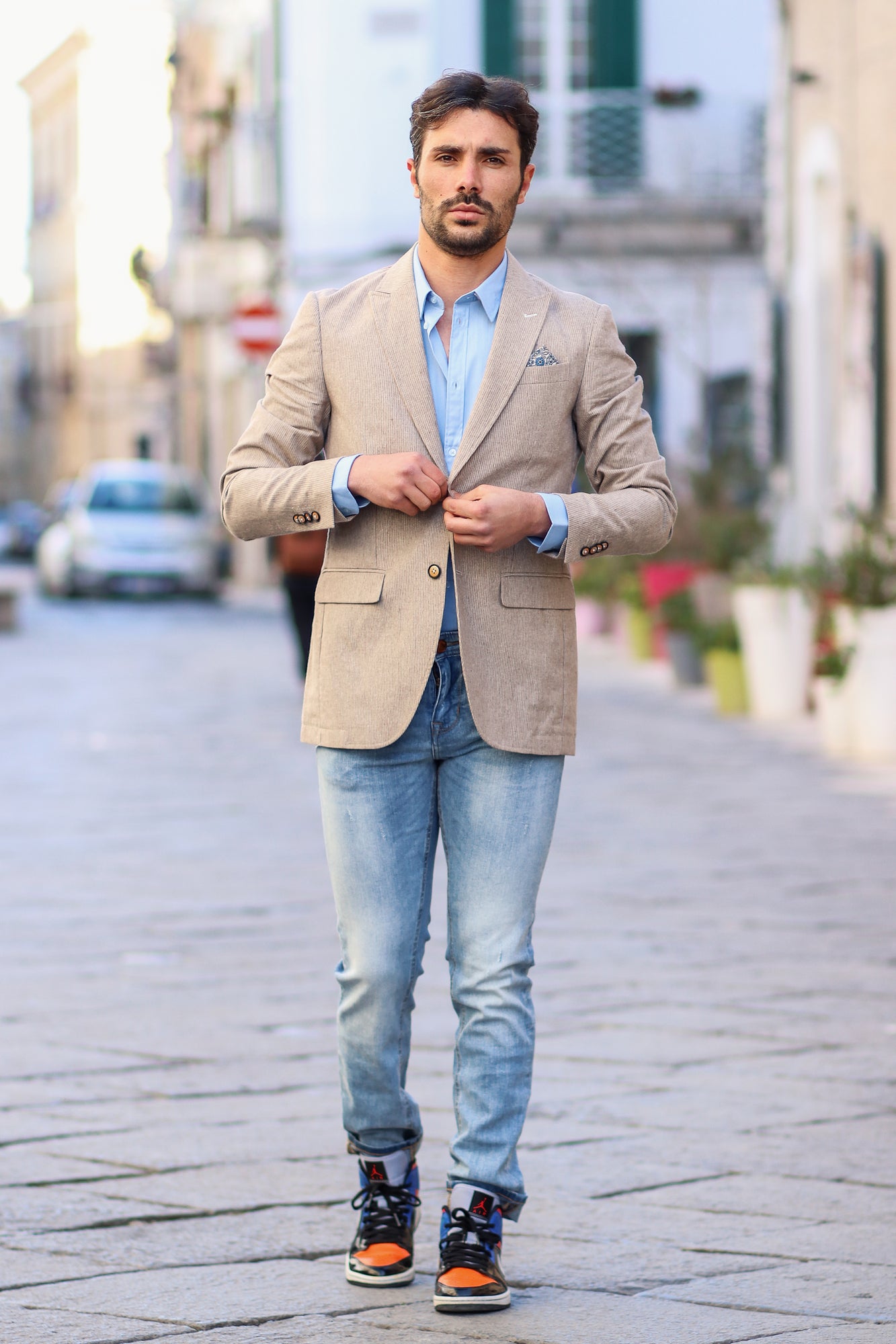 Giacca in lino Gaudì safari