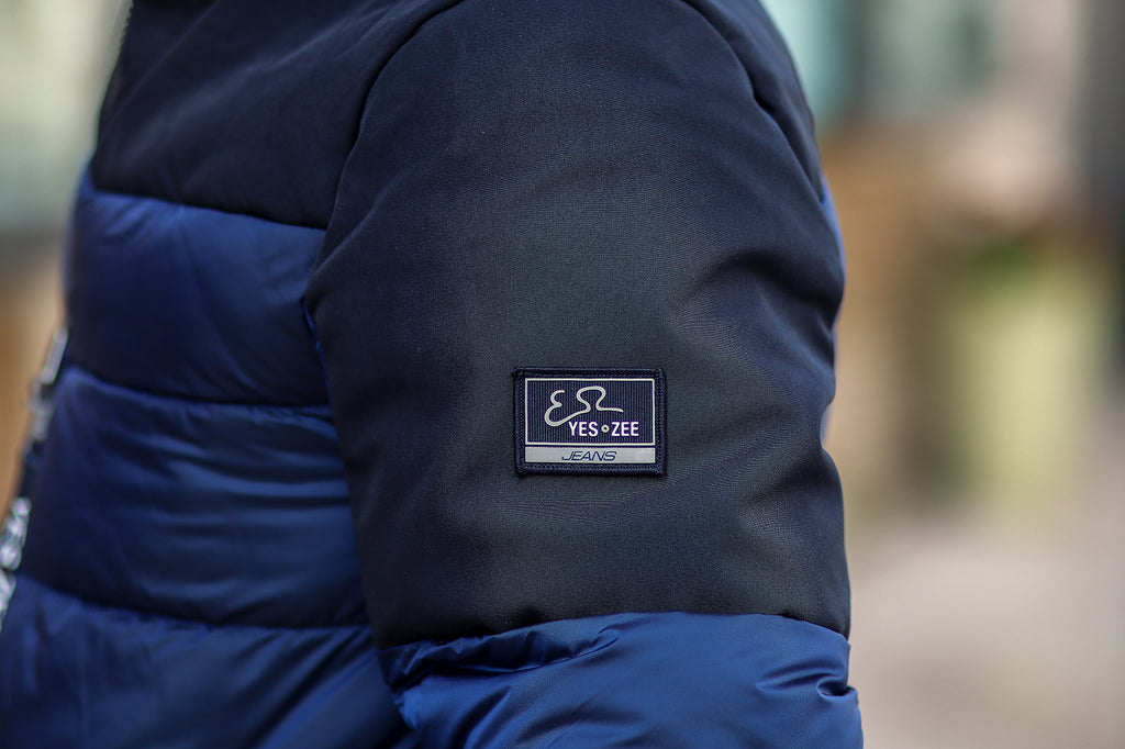 Piumino yes zee doppio tessuto con cappuccio